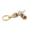 Mini coltello in ottone portachiavi portatile capsula per incisione coltello disassemblaggio scatola di consegna disimballaggio taglierina strumento di sopravvivenza all'aperto