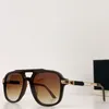Hot selling men brand designer THE INDEPENDENCE II sunglasses mens and women amber frame metal legs classic square beach sunglasses UV400 with original box Z021