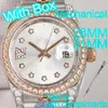 Luxe modeontwerperhorloge dames diamanten horloge 28 mm 31 mm mechanisch automatisch roestvrijstalen bewegingshorloges Lichtgevende waterdichte cadeaus voor dames dameshorloge