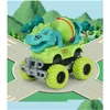 Diecast Model Auto Jurassic Park Dinosauri Per Bambini Karting Pak Auto Dinosaure Speelgoed Kit Rex Transport Techniek Dinosaurus Speelgoed voor Otfm5