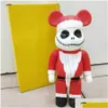 Filmspellen 400% 28 cm De Bearbrick Kerstman en Pompoen Prins Jack Beerfiguren Speelgoed voor verzamelaars Kunstwerk Model Dec251A Goede Dr Dhydy