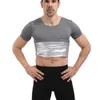 Costume de Sauna pour hommes, chemise, piégeage de la chaleur, gilet de Compression de la sueur, vêtements amincissants, haut de gymnastique, veste polyvalente