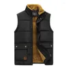 Gilets pour hommes 2023 Manteau sans manches Fourrure Mode Plus Taille Mâle Chaud Gilet Polaire Gilet Hommes Marque Vêtements Vestes d'hiver Z187