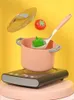 Doll House Accessories Toy Kitchen for Kids Cooking Utensils Children's Pretend Play Cutting Miniature Food Set Pot Pan Educational Unisex Novel Gift 231207