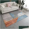 Tapis Light Luxury El Style Girl Tapis Rose Motif abstrait géométrique pour salon Chambre douce et confortable Livraison directe Ho Otuop