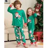 Famille correspondant tenues pyjamas de Noël ensemble tenue de Noël adulte enfants femmes pyjamas vêtements mère et fille père fils vêtements de nuit 231207