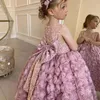 Robes de fille un an robe princesse tempérament enfants Rose fée Style occidental filles