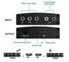 YPBPR R/L till HD-MI-kompatibel omvandlare 1080p Video Audio Adapter Splitter för DVD HDTV Monitor Projector