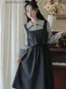 Urban Sexy Dresses Retro Long Sle Dresses Spring Autumn Party Dress Women Clothing Playa Basic Elegant Gown Streetwear Y2k Urban Women's Skirt L231208