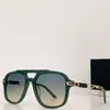 2023シーズンメンブランドThe Independence II Designer Sunglasses Mens and Womens Metal Green Frame New Square Fashion Sunglasses UV400オリジナルボックスZ021