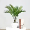 Decorative Flowers 1 Pcs Large Artificial Plants Palm Tree Tropical Branch Plastic Fake Leaves Green Christmas Home Garden Room Decor