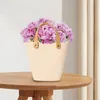 Vases Ceramic Flower Vase Decorative Purse For Flowers Bag Unique Dinning Shelf Table Kitchen Garden