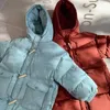 Para baixo casaco bebê menina menino inverno jaqueta com capuz grosso algodão acolchoado criança solta para baixo casaco longo roupas de bebê outwear 17y 231207