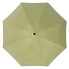 Umbrellas Full Automatic Pocket Umbrella Cute Mini Black Coating 5folding Compact For Men And Women Parapluie