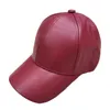 バイザーレザー野球帽子男性女性調整可能なピークバイザーレディースランニング