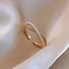 2pcs обручальные кольца Новые роскошные листовые филиалы открытые кольца для женщин корейская вечеринка изящное кольцо пальца минималистские девушки необычные ювелирные подарки