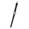 Montres-bracelets femmes montre-bracelet minimaliste quartz mode pour dames filles noir