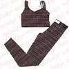 Carta impressão esporte outfit sem mangas acolchoado colete alta elástica calças de fitness feminino verão yoga colheita topo designer jogging roupas esportivas