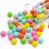 Mordedores Brinquedos CuteIdea 20pcs Silicone Beads 9mm Rodada Pérola Food Grade BPA Free DIY Chupeta Clip Chain Jóias Bebê Dentição Roedor 231207