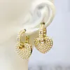 Stud Earrings 5 Pairs Elegant Heart Shape Beads EarringsTiny Lovely Classic Style Ear Jewelry Women Party Gift 30849