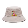 Berets Student Fisherman Hat Anime Karta Portarza BOONIE BULKET Outdoor Cap Casual Summer Sun Beach Hip Hop