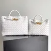Botte Venetas Small Andiamo Borse Borse Top Hand Bag Counter Quality Andiaco Togate intrecciata intrecciata da donna Bagna Luce Luxury Woven Borse