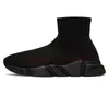 OG Classic Femmes Hommes Designer Chaussette Chaussures Bottines Speed Trainer Graffiti Noir Blanc Rouge Speeds 2.0 Clear Sole Runners Chaussettes Slip on Cloud Mocassins Baskets de sport