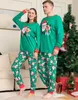 Família combinando roupas olhar natal pijama conjunto santa elk impressão parentchild 2 pçs terno bebê cão macacão ano roupas 231207