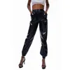 Pantalon de deux pièces pour femmes Pantalon Hip-Hop de Rue DeContractte pour femme hologramme Brillant Laser Aspect de 231206