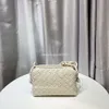 Ombro 2023 tecido botegas saco senhora sacos venetas verão couro feminino loop câmera única bolsa crossbody designer qsap