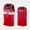 Washington''Wizards''Men Johnathan Williams Isaac Bonga Admiral Schofield Rui Hachimura Bradley Beal Red Custom Jersey