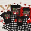 Family Matching Outfits Christmas Crew Tshirts Adult Kids Tshirt Baby Rompers Father Mother Daughter Son 231207