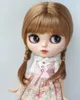 ドールアクセサリーJusuns bjd wigs JD676 9-10inch 10-11inch 11-12インチダブルポニーテールブレード合成モヘアドールヘアファッションドールアクセサリー231208