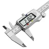 Vernier الفرجار الرقمية الفرجار الفولاذ المقاوم للصدأ الفولاذ المقاوم للصدأ الفلب Vernier عمق الحاكم ميكرومتر الإلكترونية أداة قياس أداة قياس 231207