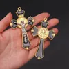 Charms Religious Cross Christian Jewelry Cross Pendant Saint Benedict Cross Pattern Pendant Halsband. 231208