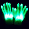 LED -handskar Party Neon Guantes Glowing Halloween Light Props Lysande blinkande skalle -scen Kostym Julförsörjning 231207