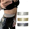 Belts Adjustable Length Waist Chain For Women Ladies Dress Belt With Glitter Female Under Bust Corset Accessories