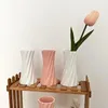 Vazolar Nordic Plastik Çiçek Vazo Hidroponik Pot Dekorasyonu Ev Masası Dekoratif Çiçekler