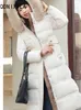 Женские пуховые парки, модные женские корейские повседневные куртки, элегантные пальто большого размера, утепленный топ с длинными рукавами, осень-зима 2023, 231207