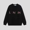 Designer Luxury Lanvins Classic Smittbox Edition Loose Crew Neck Sweater Matching Men and Women's Par T-shirt Trend Hoodie