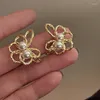 Boucles d'oreilles asymétriques en perles, Style européen et américain, personnalité, mode MS voyage, accessoires de mariage, vente en gros