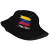 Berets Bucket Hats Venezuela Flag Cool Venezuelians Fans Sun Shade Outdoor Summer Fisherman Caps Fishing Hat