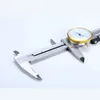 Vernier kaliperler 0-150mm kadran kaliperler 6 inç paslanmaz çelik kadran Vernier kaliper şok geçirmez Vernier kaliper 0.01mm Metrik Gösterge Ölçüm Aracı 231207