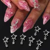 Décorations d'art d'ongle 1 sac pentagramme étoile Nail Art charme brillant coeur planète strass 3D décoration d'ongle paillettes ongles manucure accessoires 231207