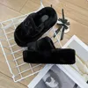 Designer Slippers Warm Indoor Flat Comfortable Casual Non Slip Faux Fur Women's Fashion Slippers Are Fluffy Luxurious Fluffy Shoes Fall And Winter Style