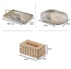 Förvaringslådor Creative European Style Crystal Storage Tray med matbord soffbord förvaring Lätt lyxlådor bricka vardagsrum dekoration 231208