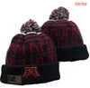 Alabama Crimson Tide Beanies Cougars Beanie Kuzey Amerika Koleji Takımı Yan Yama Kış Yün Spor Şapkası Kafatası Kapakları