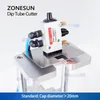 ZONESUN ZS-JG300 Machine de découpe pneumatique pour tubes de trempage bouchons de pulvérisation parfum verre bouteille en plastique emballage manuel