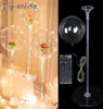 70cm LED Light Balloon stick stand Birthday Clear Balloons Globos Holder stand Baby Shower Wedding Party Decorations Ballon Y06223080136