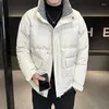 Trench da uomo 2023 Giacca invernale da uomo Cappotto in cotone caldo spesso Colletto alla coreana Casual Business Parka Cappotto antivento Giubbotti